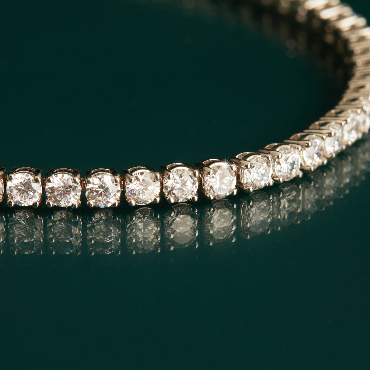 14k White Gold Alternating Round And Marquise Diamond Tennis Bracelet  #107105 - Seattle Bellevue | Joseph Jewelry